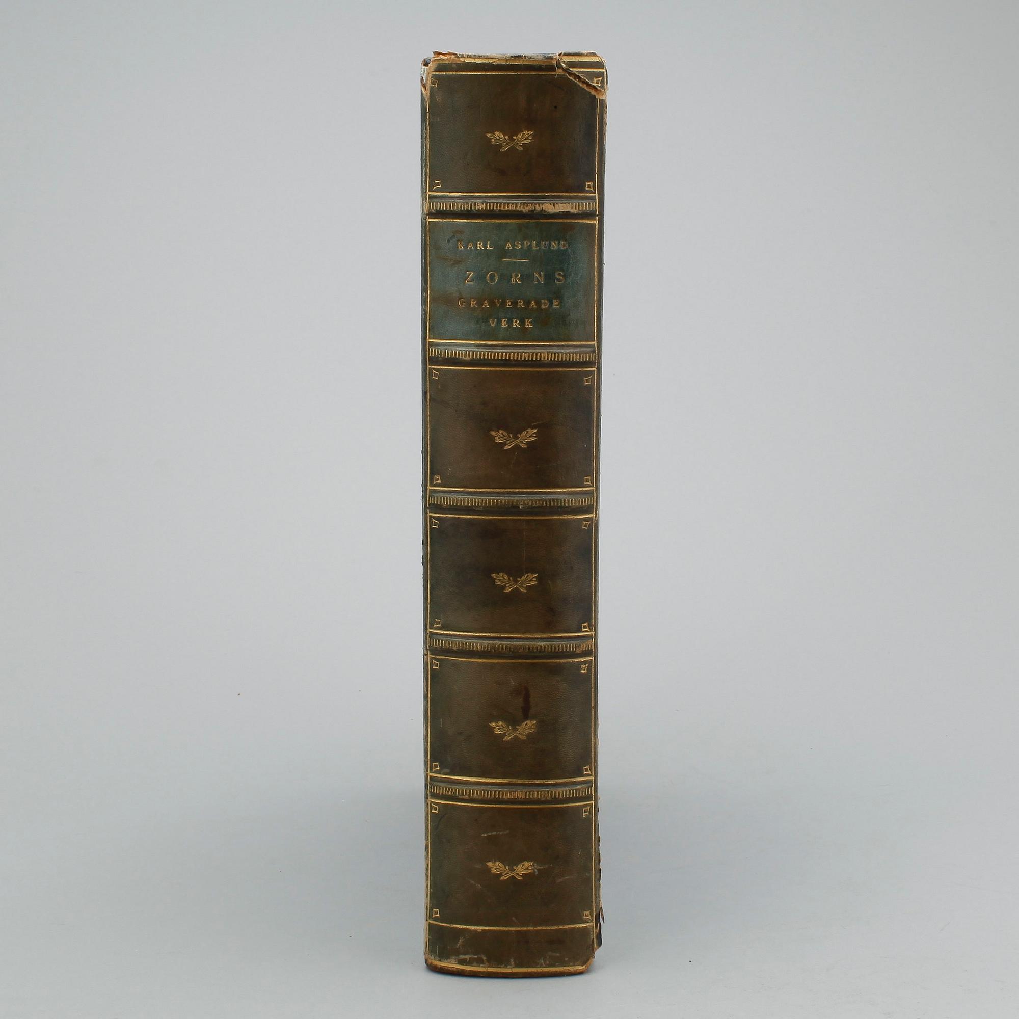 BOK, "Zorns graverade verk, Beskrivande katalog", Karl Asplund, PA Norstedt & Söner, Stockholm, 1920-21.