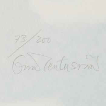 OSCAR REUTERSVÄRD, färglitografi, signerad och numrerad 73/200.