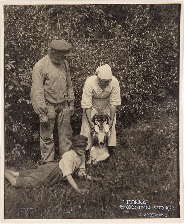 HENRY B. GOODWIN, photography, signed Goodwin and dated Utö 1922.
