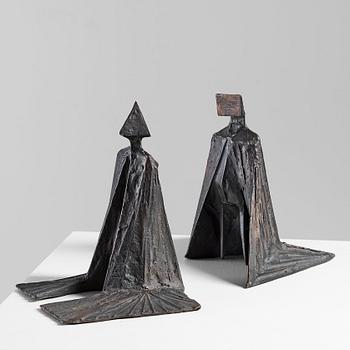 296. Lynn Chadwick, "Pair of Cloaked figures".