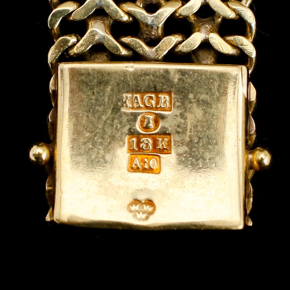 ARMBANDSUR, 18 k guld, 1975, Damas, Automatic. Total vikt med urverk ca 54 gram.