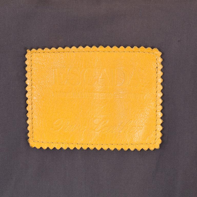 ESCADA, a yellow leatherjacket, size 40.