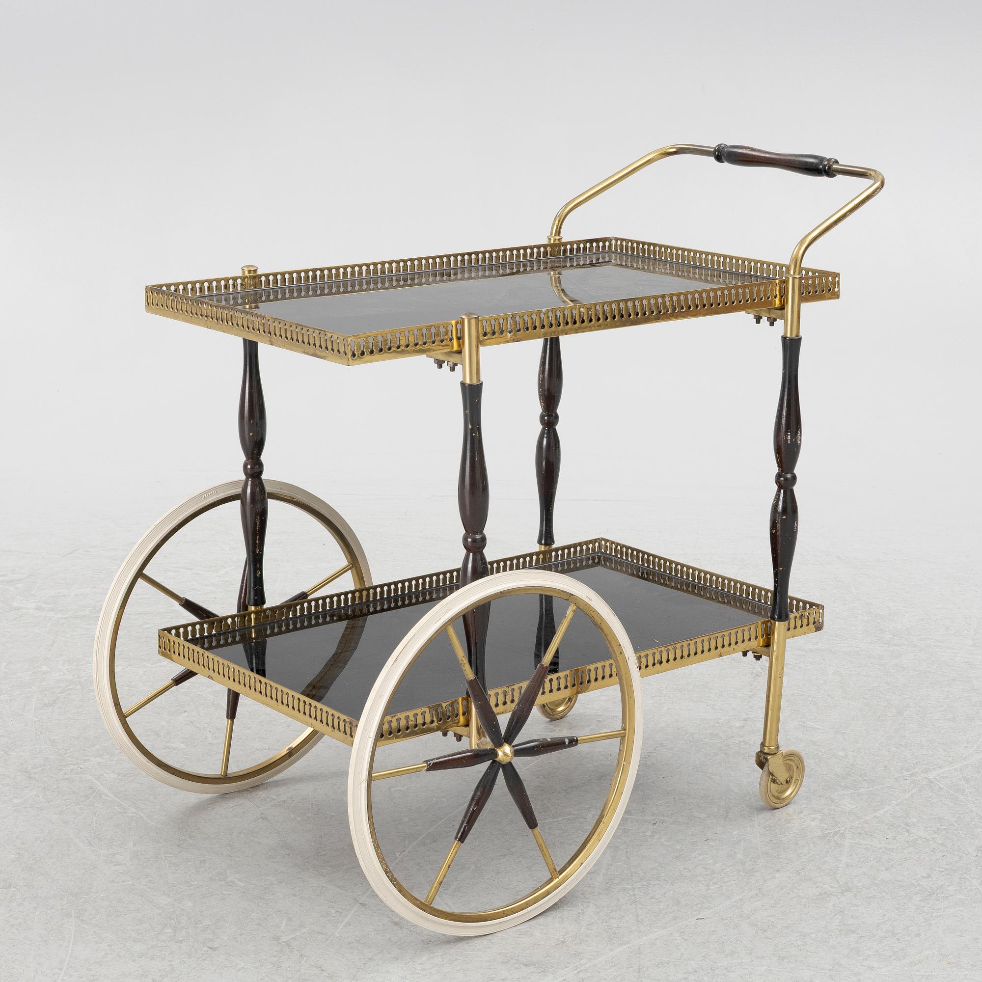 A drink trolley second half of the 20th century.