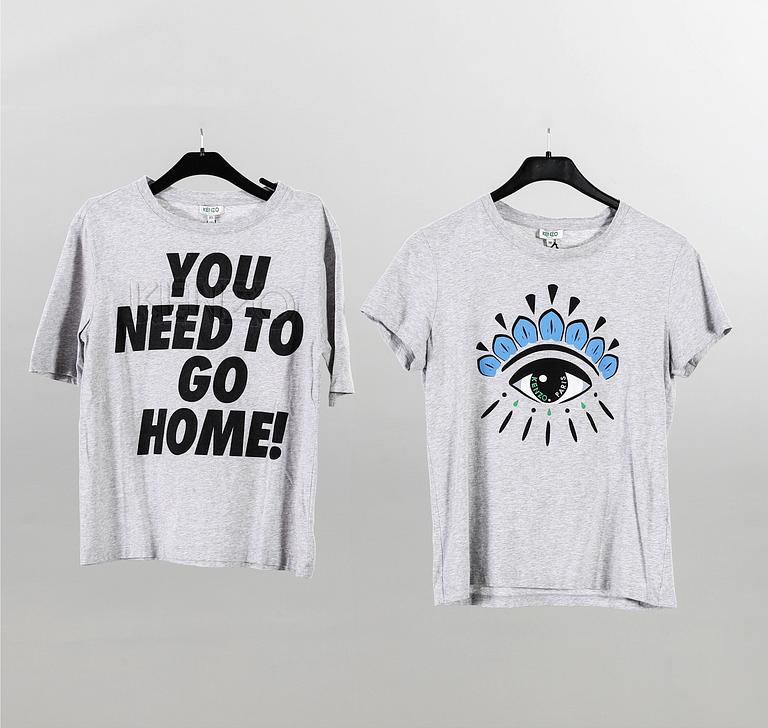 KENZO, t-shirt, storlek XS samt M.