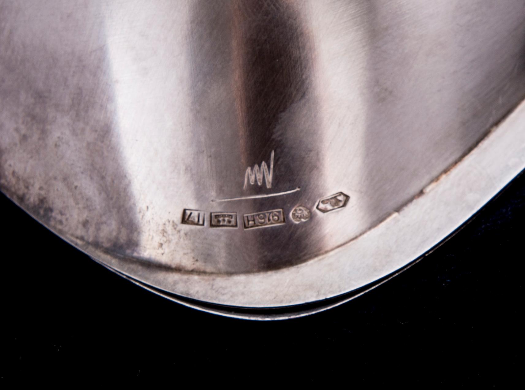 FAT, 2 st, silver, Tapio Wirkkala, Kultakeskus Tavastehus 1959-1962. Tot. vikt ca 184,2 g.