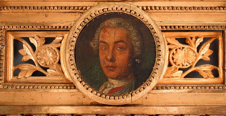 SPEGEL, sengustaviansk, 1700-talets sista kvartal.