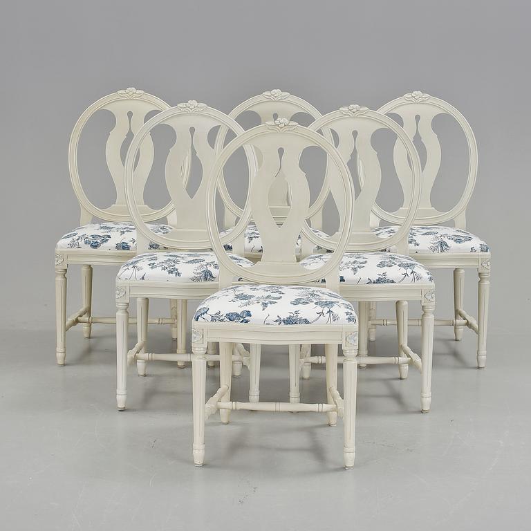 STOLAR, 6 st, gustaviansk stil, 1900-talets slut.