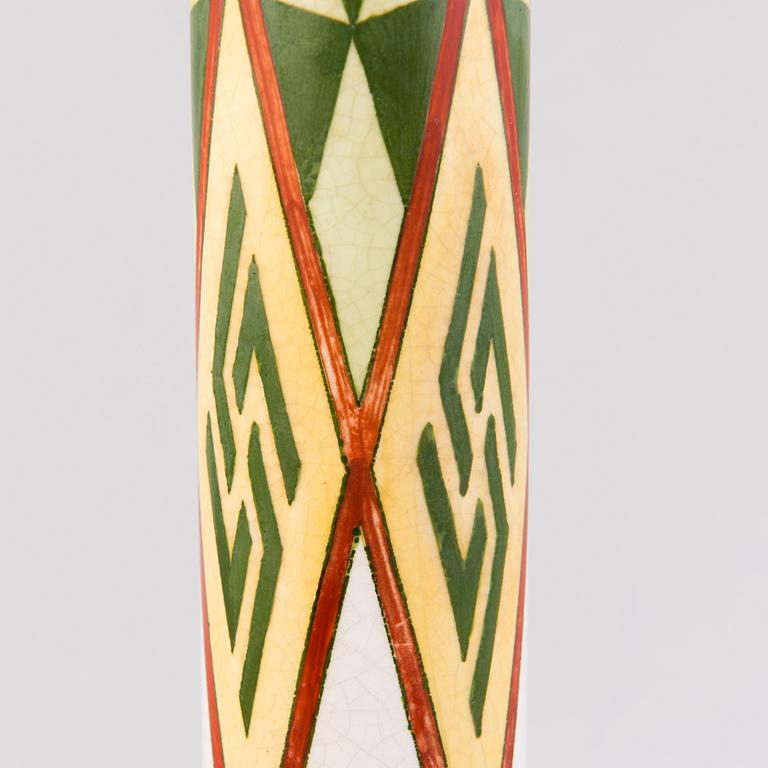 A 1900-1917 ceramic 'Fennia' vase for Arabia, Finland.