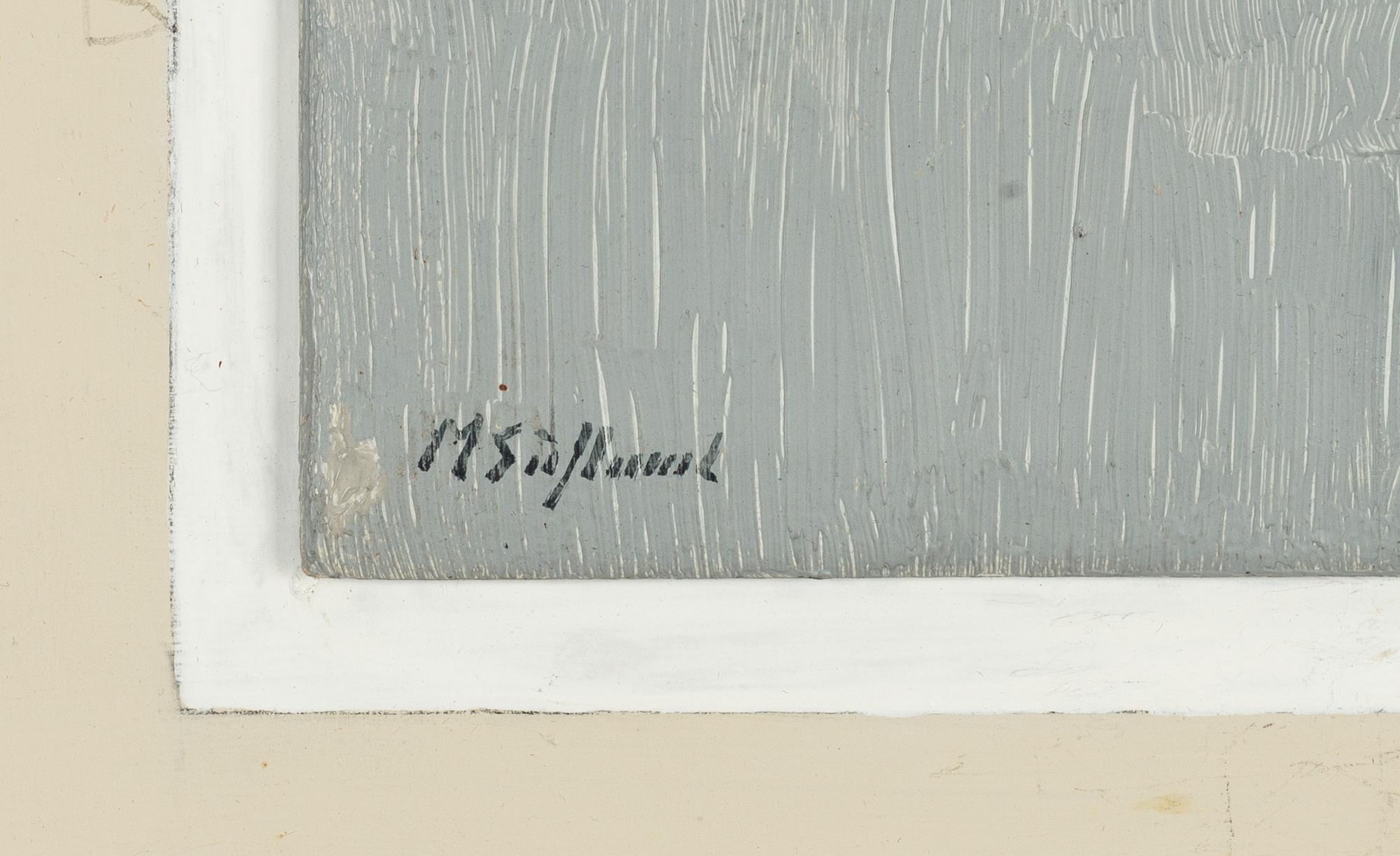 Martin Säflund, oil on panel, signed.