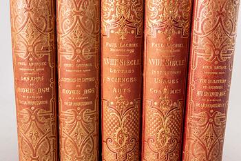 PAUL LACROIX, 5 vol, Le Bibliophile Jacob, Paris Fermin-Didot.