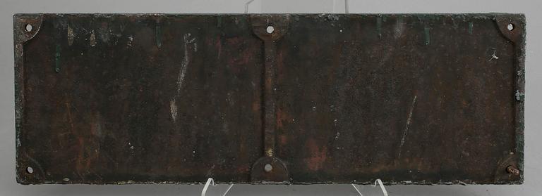 TÅGSKYLT, gjutjärn, 1900-talets början.