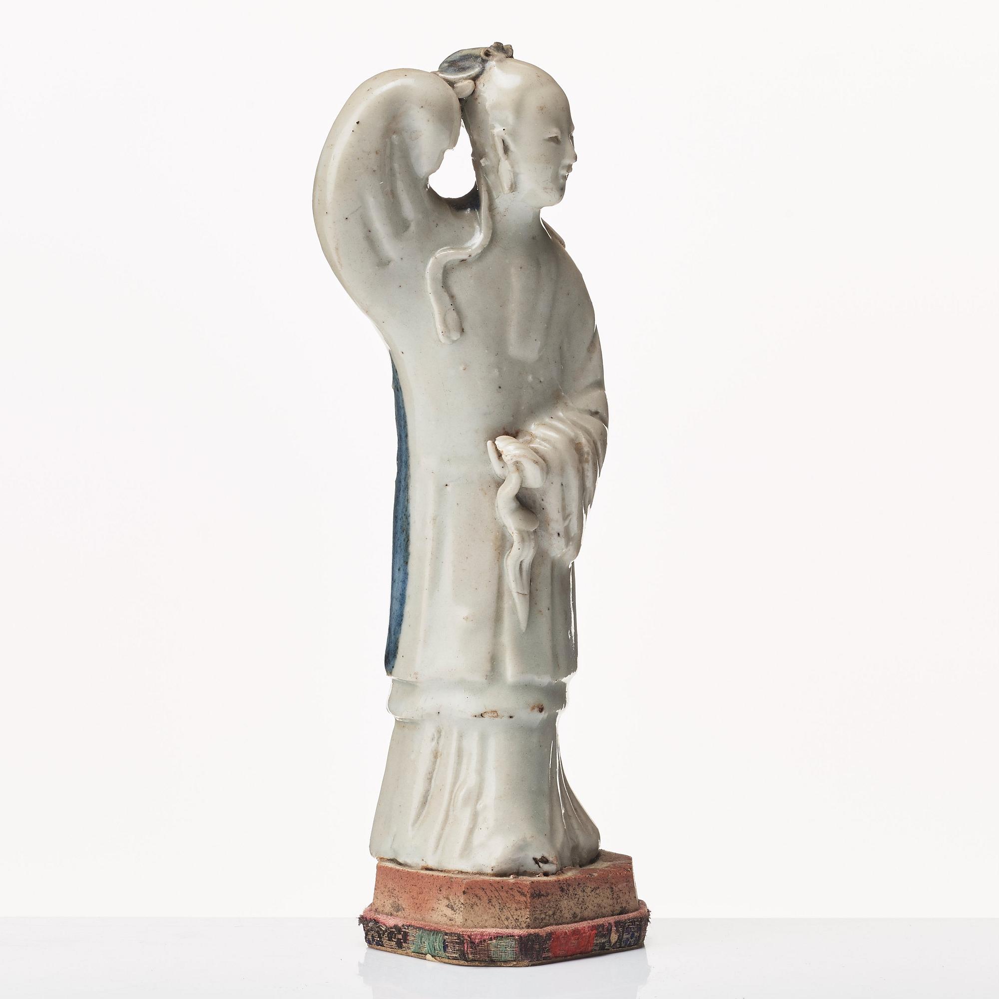 Figurin, blanc de chine. Qingdynastin, 1700-tal.