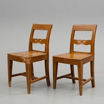 STOLAR 6 st, allmoge. 1800-talets andra hälft.