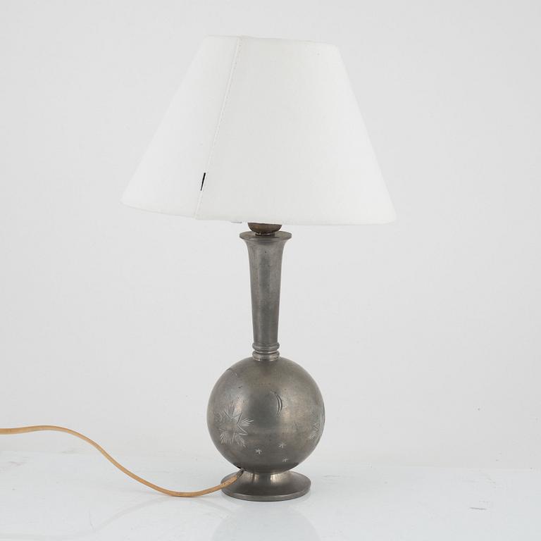 Sylvia Stave, attributed to. A table lamp, CG Hallberg, Stockholm 1934.