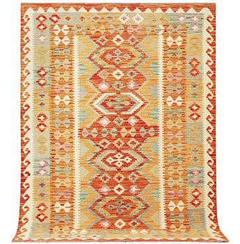 An Afghan Kilim rug, c. 200 x 150 cm.