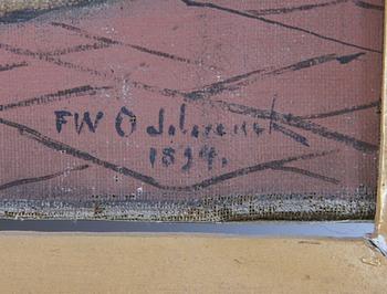 ODELMARK, FRANS WILHELM, oljemålning, sign o dat 1894.
