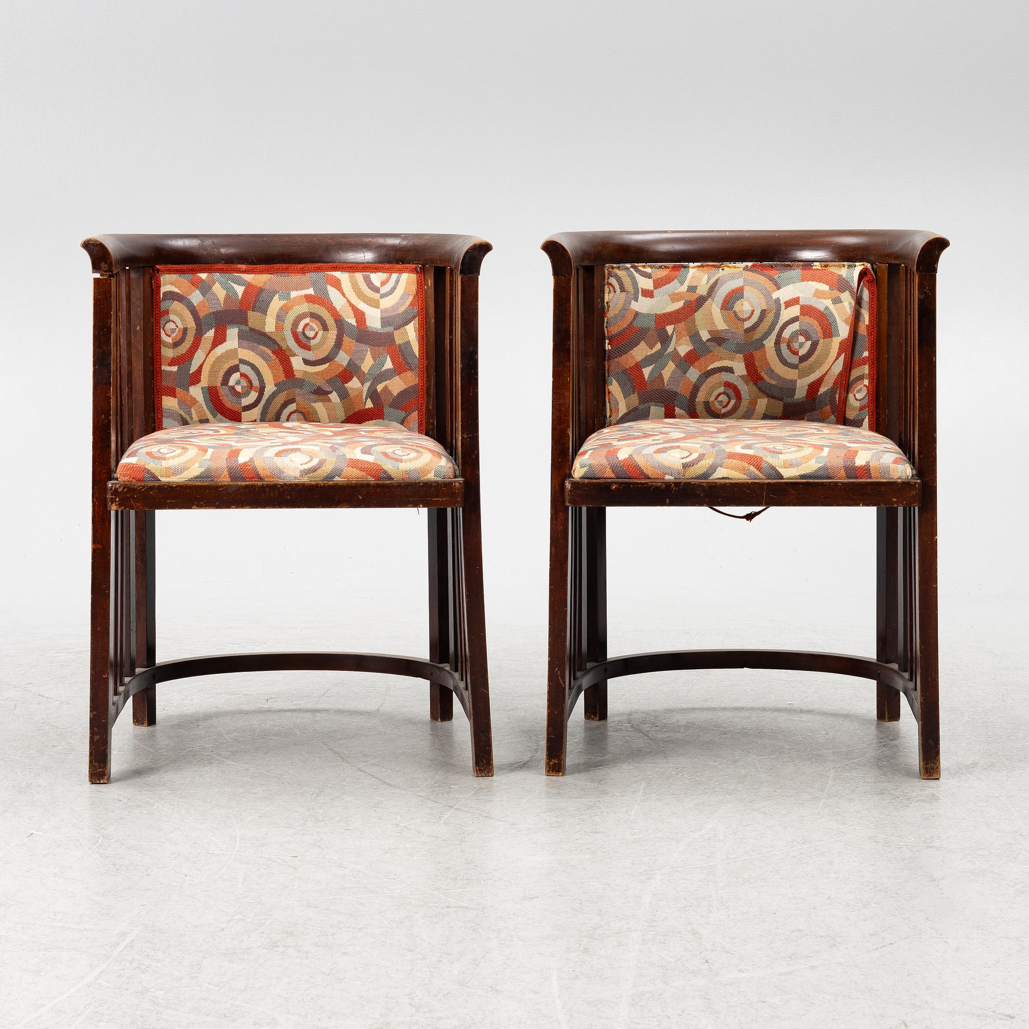 A three-piece sitting room suite, early 1900s.