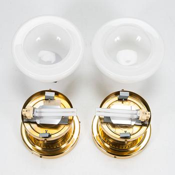 Klaus Michalik, vägg- / taklampor, ett par, "Bau" modell 971-504/H, Stockmann Orno 1960-tal.