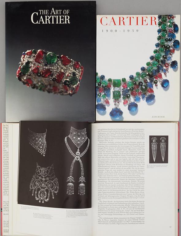 BOOKS, 5 vol. About Cartier Jewelry.