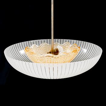 An Orrefors ceiling lamp from the 1940/50s.