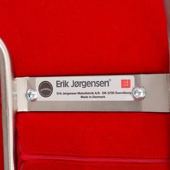 Chairs, 6 pcs, "Eyes"/"EJ 2", Johannes Foersom and Peter Hiort-Lorenzen, Erik Jørgensen, 2000s.