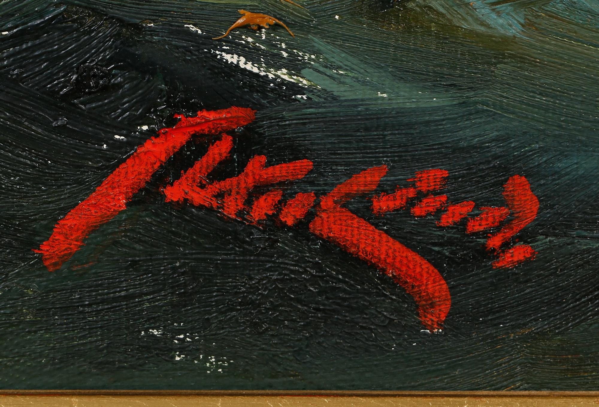 AXEL LIND, olja på duk, signerad.