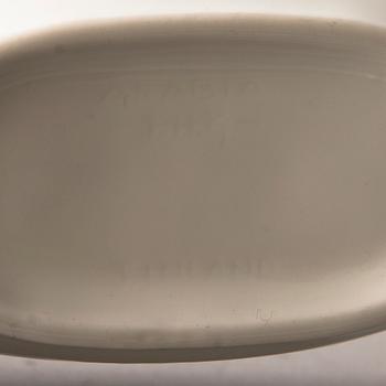 FRIEDL HOLZER-KJELLBERG, A porcelain bowl and set of six coffee cups with saucers, signed  Arabia F.H.Kj. Finland.