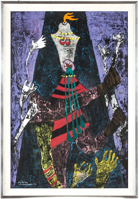 LAMBERT WERNER, gouache. Signerad och daterad 1976.