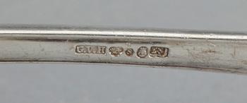 BESTICK, 178 delar, silver, "Svensk rund", CG Hallberg, Stockholm, 1940-/1950-tal. Vikt exkl knivar med stålblad 5239 g.