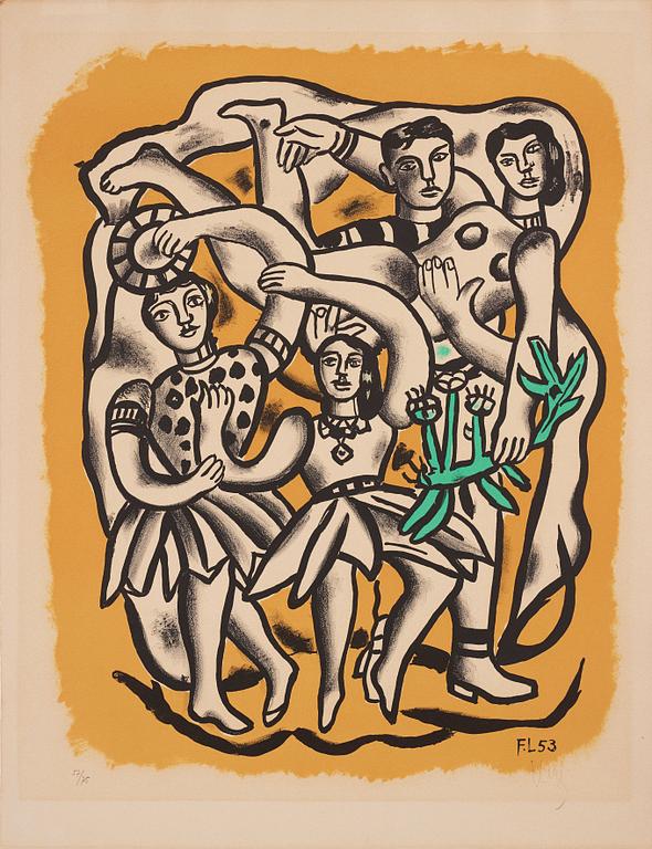 Fernand Léger, "Les Danseuses (Fond Jaune)".