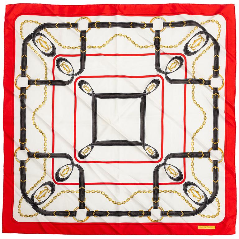 2 Cartier scarves.