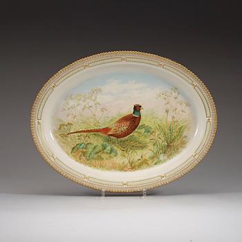 FAT, tre stycken, porslin. "Fauna Danica", Kunglig Dansk, 1900-tal.