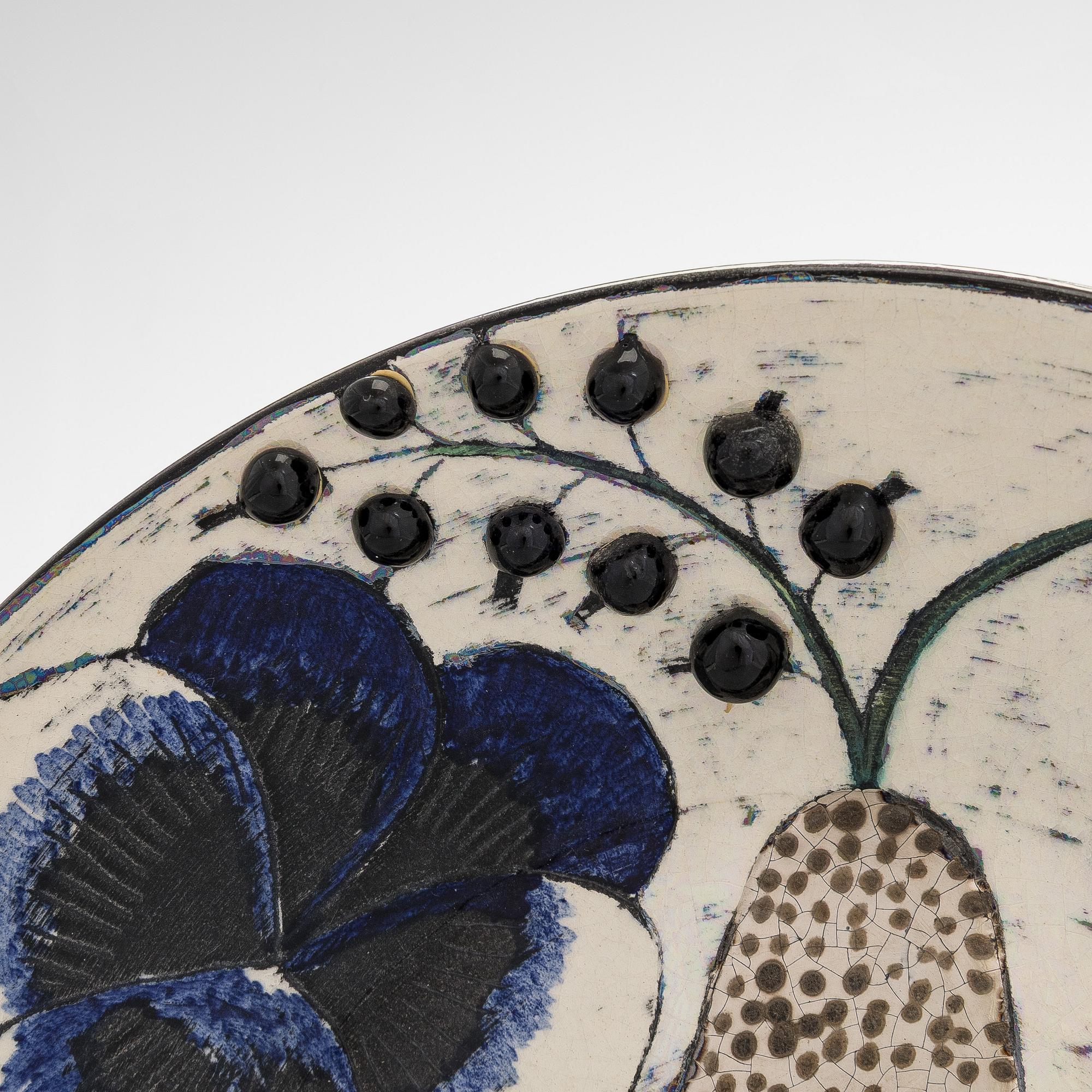 Birger Kaipiainen, dekorationsfat, stengods signerad Kaipiainen.