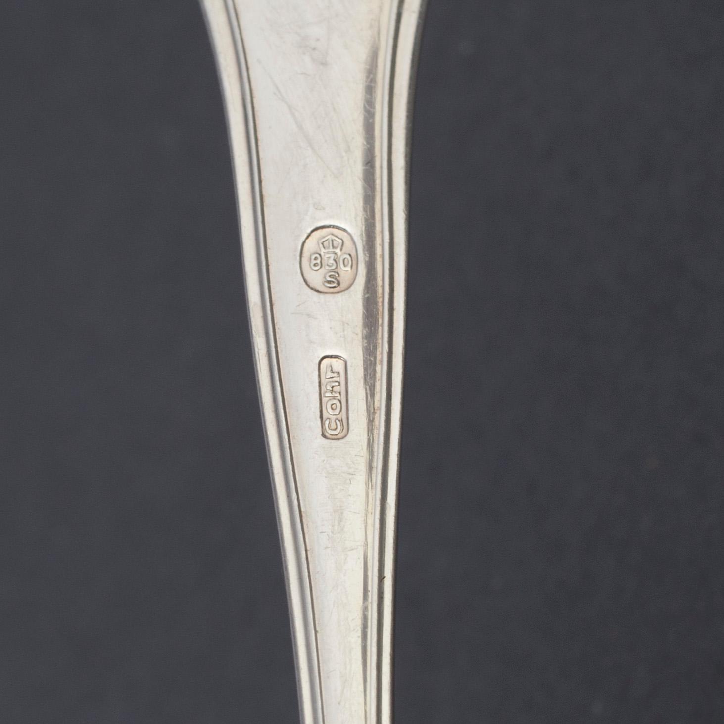 24 SILVER COFFEE SPOONS (12+12), second half of the 20th century. Weight ca 230 g.