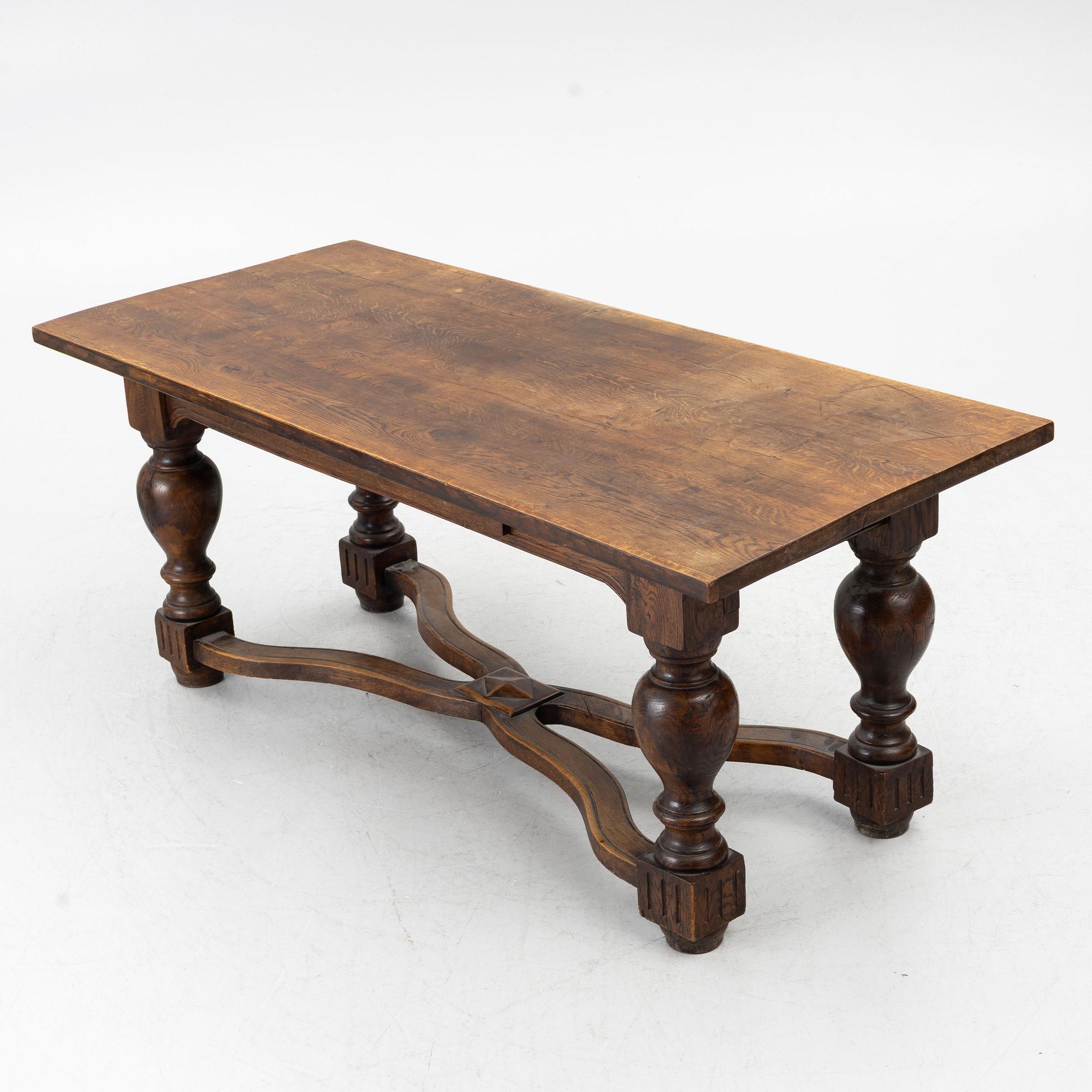 Library table, Baroque style, 19th century,