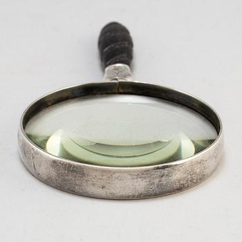 GEORG JENSEN, a silver magnifying glass, Copenhagen Denmark, first part of the 20thC.