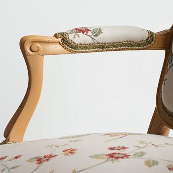 KARMSTOL, Frankrike ca 1760, Louis XV.