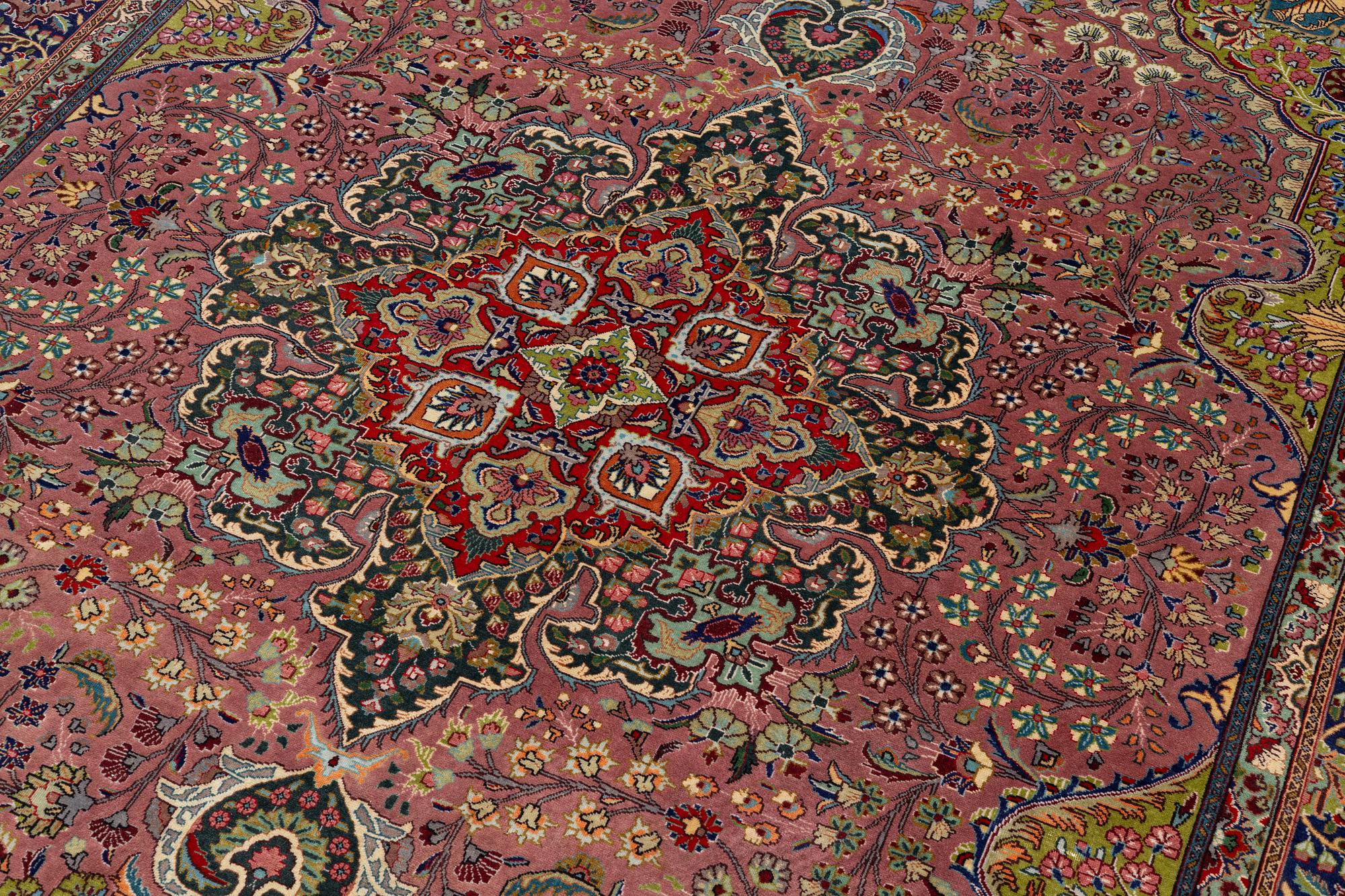 Carpet. Tabriz, approx. 320 x 250 cm.