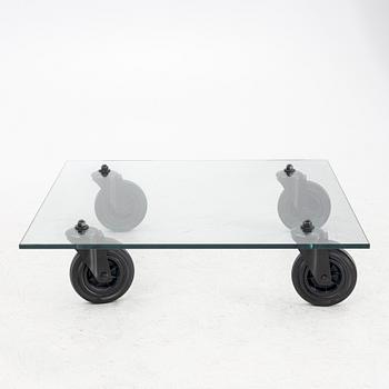 Gae Aulenti, Coffee table, "Table with Wheels", Fontana Arte, Italy late 20th century/21st century.