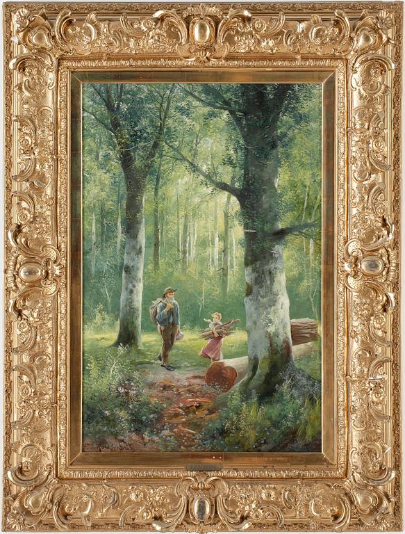 OKÄND KONSTNÄR, olja signerad F.J ROMBERG.