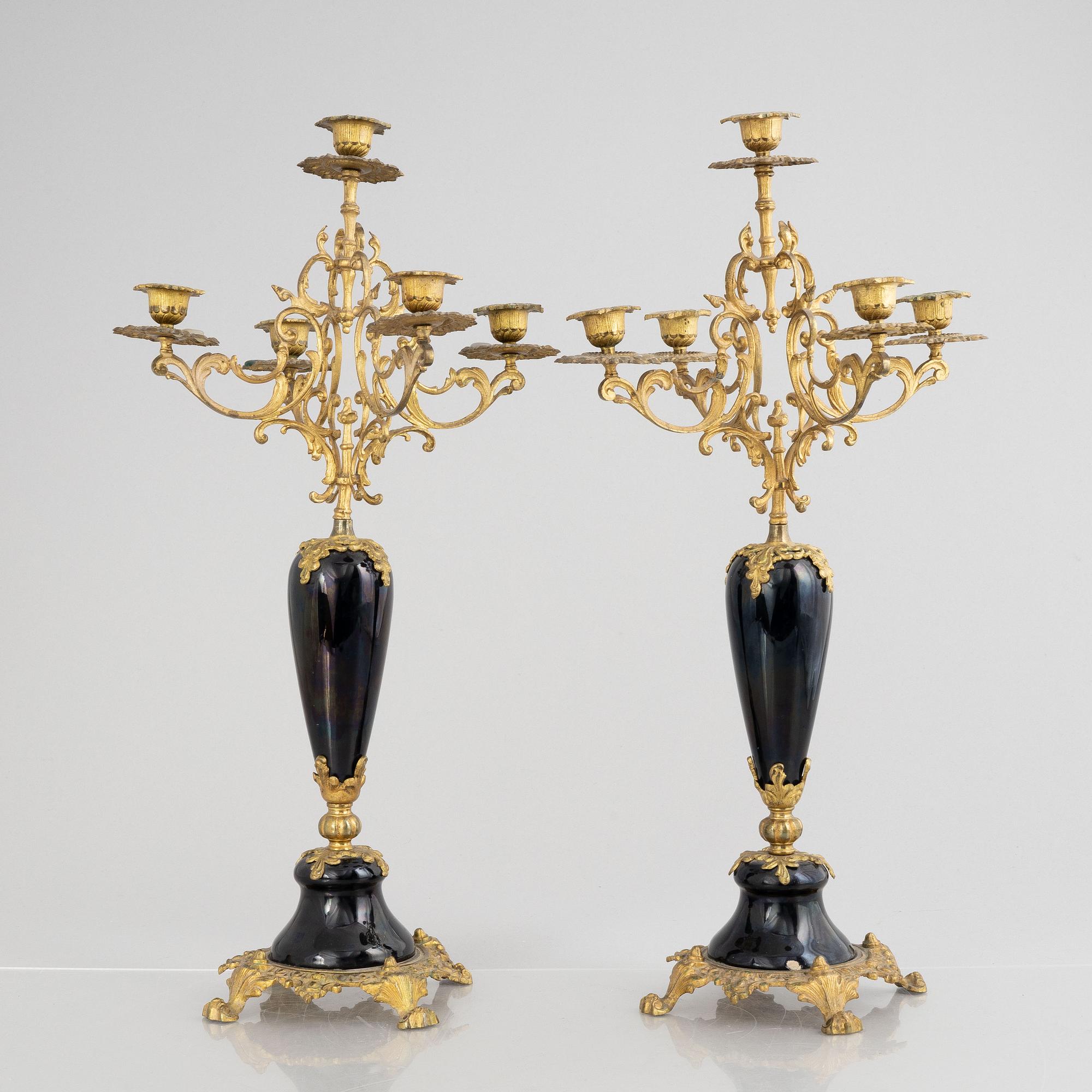 A pair of candelabras, Neo-Renaissance, circa 1900.