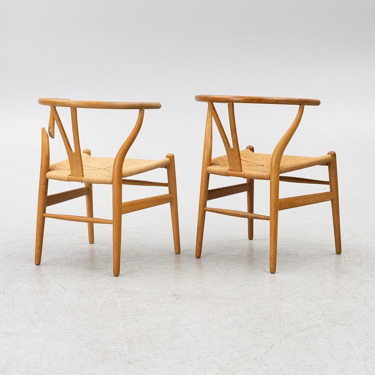Hans J. Wegner, stolar, ett par, modell CH24 "Y-stolen", Carl Hansen & Son, Odense, Danmark.