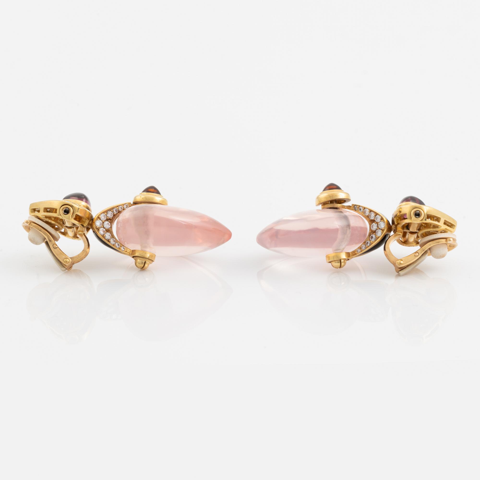 A pair of Marina B earrings.