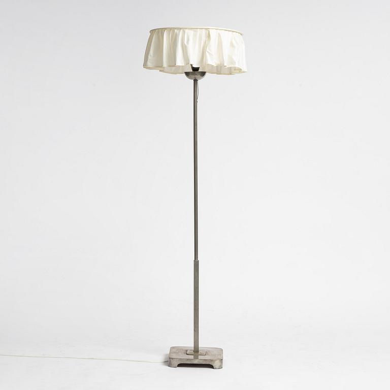Uno Åhrén, a pewter floor lamp model "448", Firma Svenskt Tenn, Stockholm, 1930.