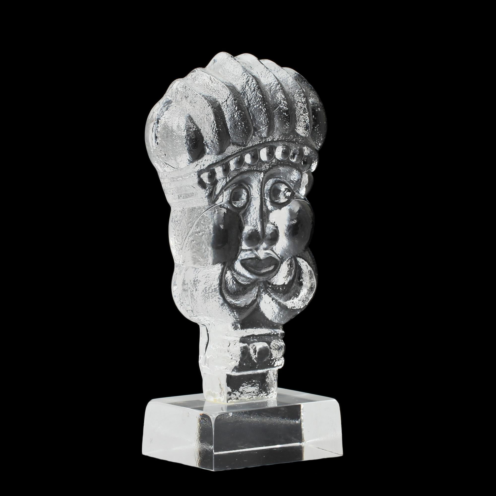 LARS HELLSTEN, skulptur, glas. Sverige, 1900-talets andra hälft.