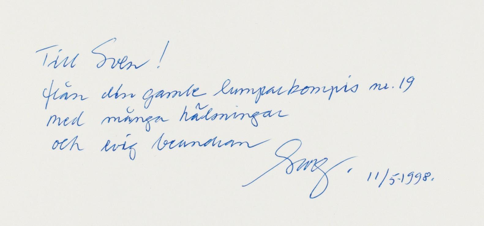 BOK, Georg Oddner "Närvarande", Arbmans 1984.