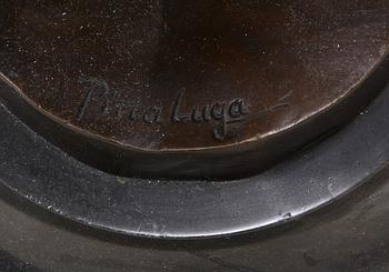 OKÄND KONSTNÄR, skulptur, brons. Sign Pitta Luga, sent 1900-tal.