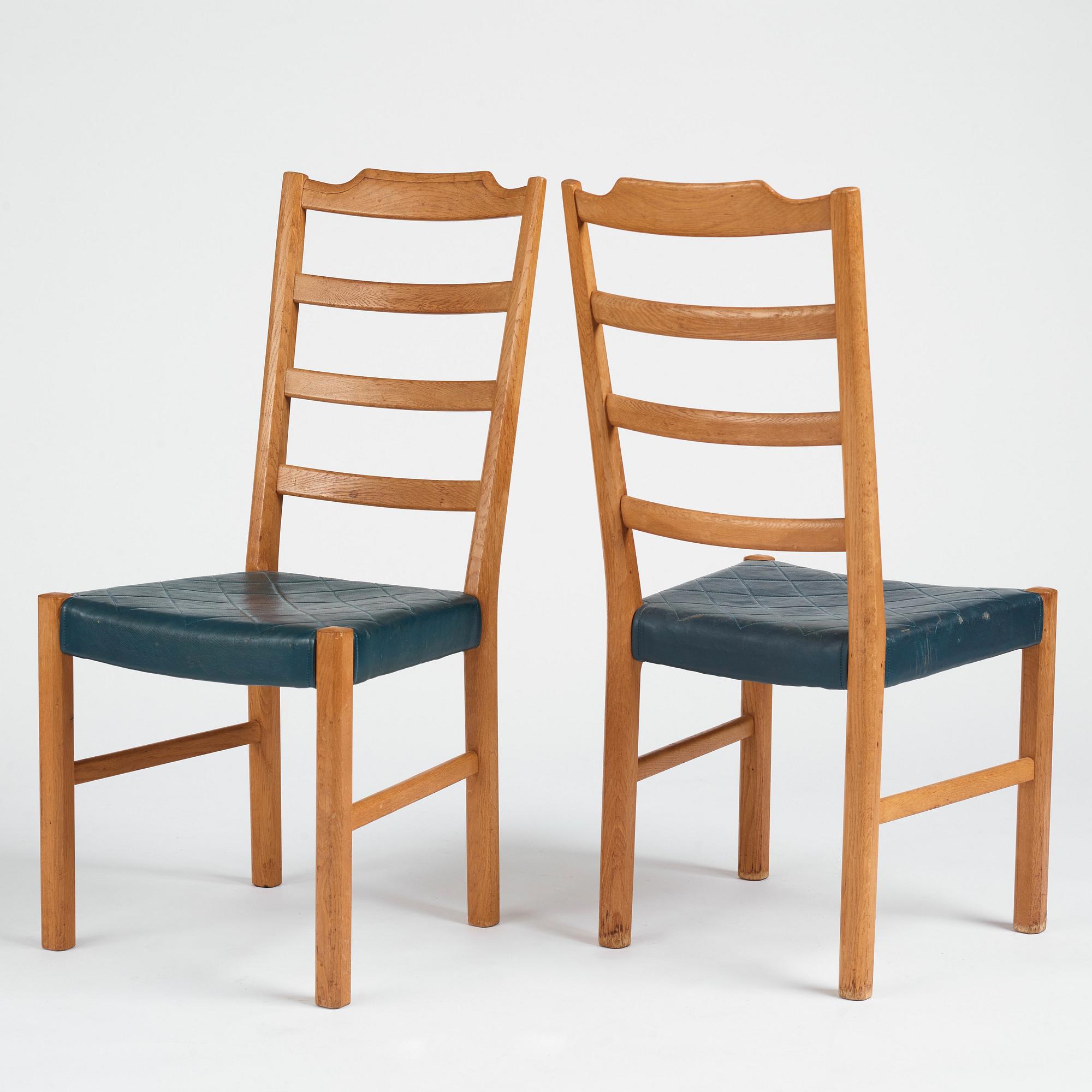 Axel Larsson, a set of 6+4 'Thule' chairs, Svenska Möbelfabrikerna Bodafors for PUB, Sweden, 1937.