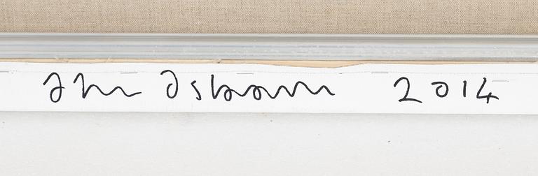 Oliver Osborne, silkscreen and acrylic on linnen, diptych. signed and dated 2014 verso.