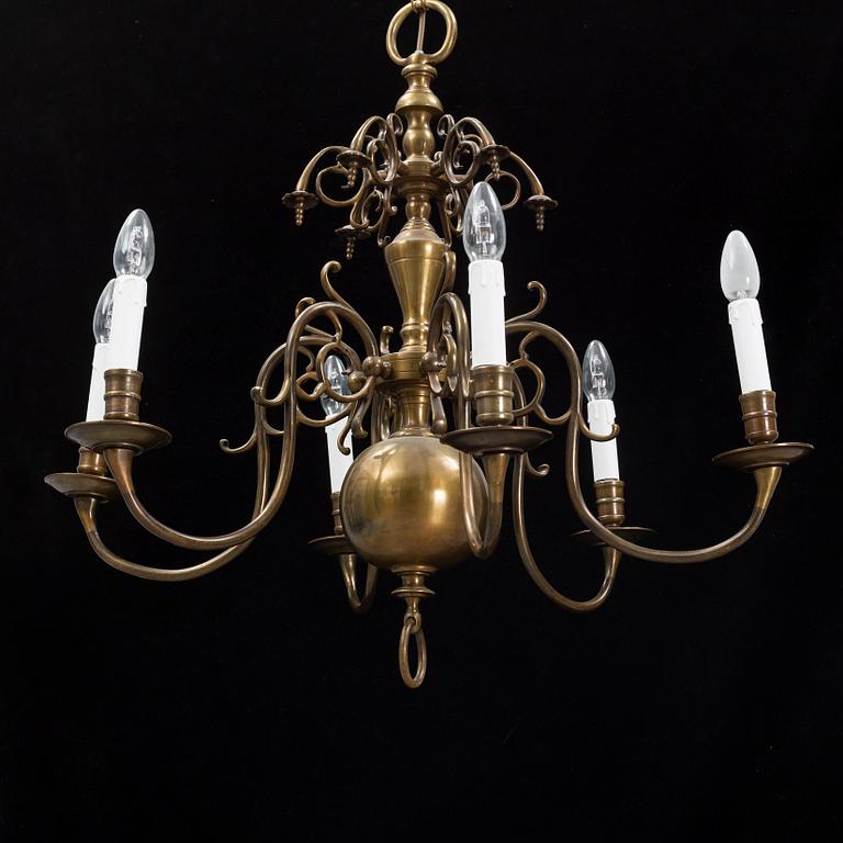 Ljuskrona, barockstil, 1900-tal.